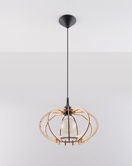 Pakabinama lemputė mandelino natūrali mediena cena un informācija | Piekaramās lampas | 220.lv