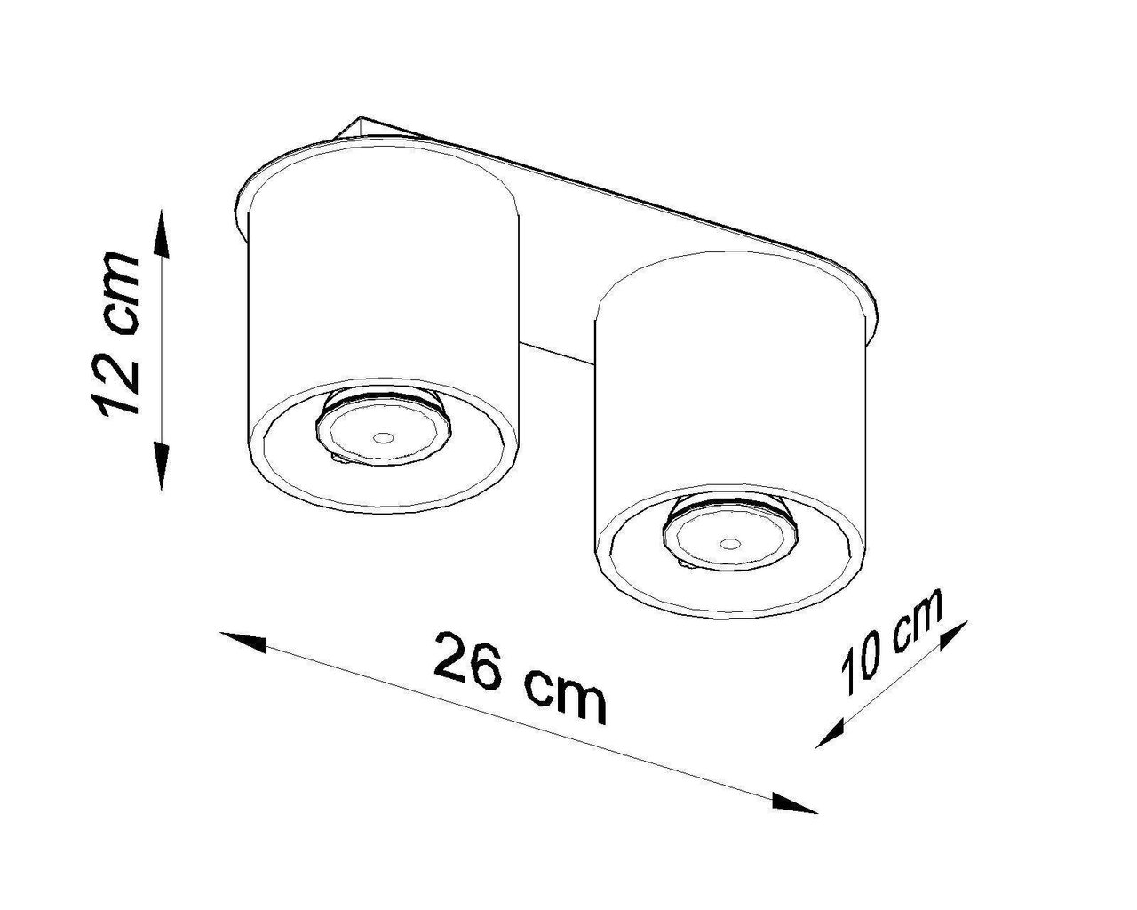 Lampa orbis 2 pelēka цена и информация | Griestu lampas | 220.lv