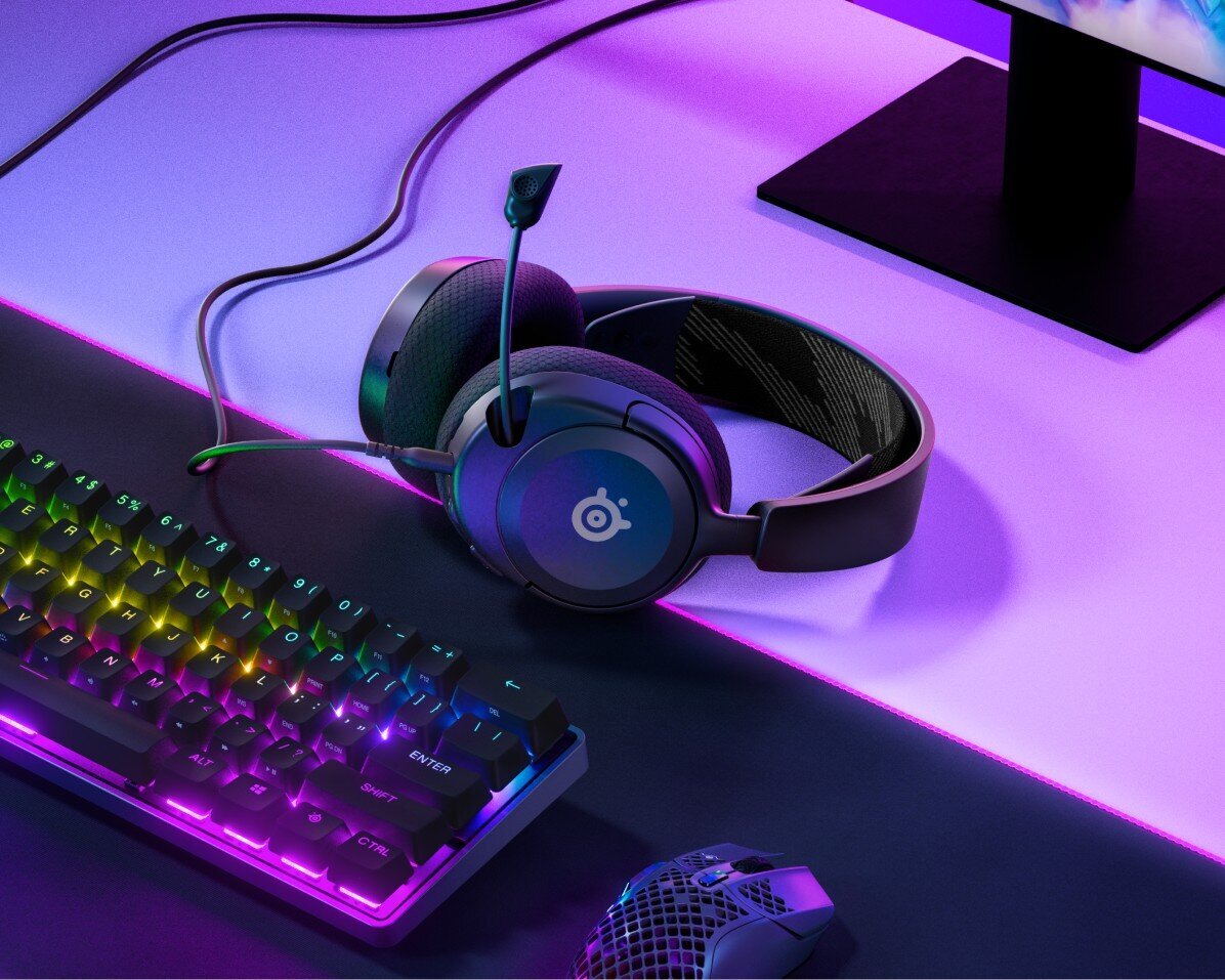 Austiņas SteelSeries Arctis Nova 1, melnas cena un informācija | Austiņas | 220.lv