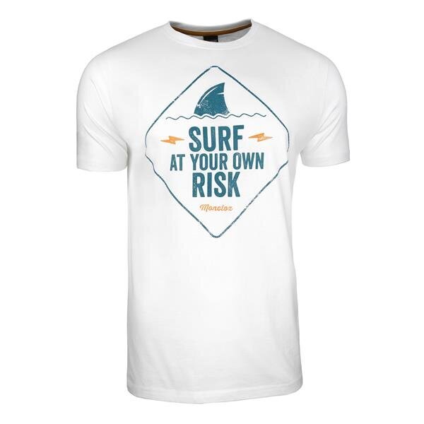 T-krekls monotox surf risk white surfrisk20white cena un informācija | Vīriešu T-krekli | 220.lv