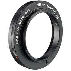 Кольцо камеры Explore Scientific M48x0.75 Nikon цена и информация | Прочие аксессуары для фотокамер | 220.lv