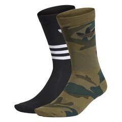 SOCKS ADIDAS ORIGINALS CAMO CREW 2PP FM0675 цена и информация | Мужские носки | 220.lv