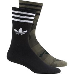 SOCKS ADIDAS ORIGINALS CAMO CREW 2PP FM0675 цена и информация | Мужские носки | 220.lv