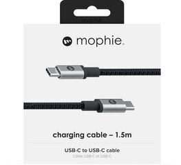 Cable Mophie Кабель для зарядки/синхронизации USB-C USB-C (3.1) 1,5 м цена и информация | Кабели для телефонов | 220.lv