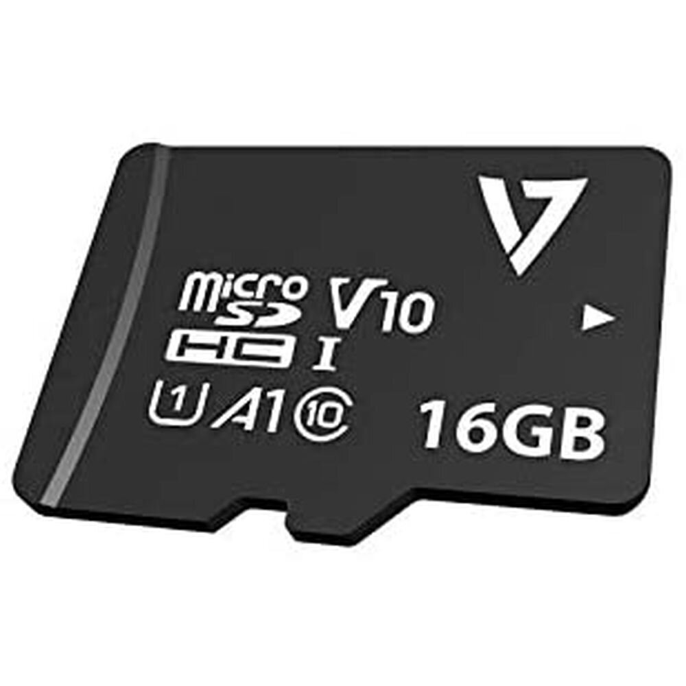 Mikro SD atmiņas karte ar adapteri V7 VPMSDH16GU1 16 GB cena un informācija | Atmiņas kartes mobilajiem telefoniem | 220.lv