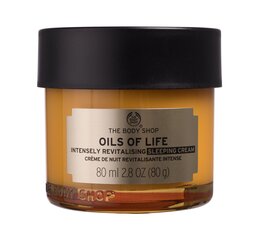 Nakts sejas krēms The Body Shop Oils of Life™, 80 ml cena un informācija | Sejas krēmi | 220.lv