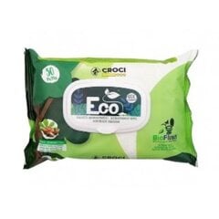 Croci Eco Wipes Almond&Sheabutter, mandeļu un šī sviesta aromāta mitrās salvetes, 30gab. cena un informācija | Kopšanas līdzekļi dzīvniekiem | 220.lv