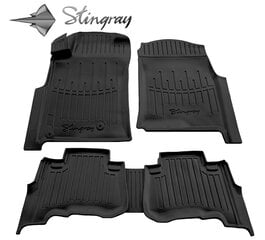 Автомобильные коврики 3D TOYOTA Land Cruiser Prado J120 2002-2009, 5 шт. black /5022095 цена и информация | Модельные резиновые коврики | 220.lv