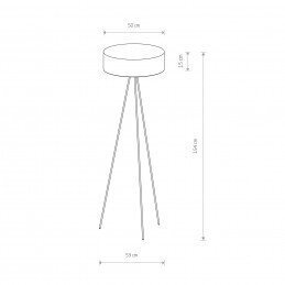 Stāvlampa Nowodvorski Cadilac 7990, balta/pelēka цена и информация | Stāvlampas | 220.lv