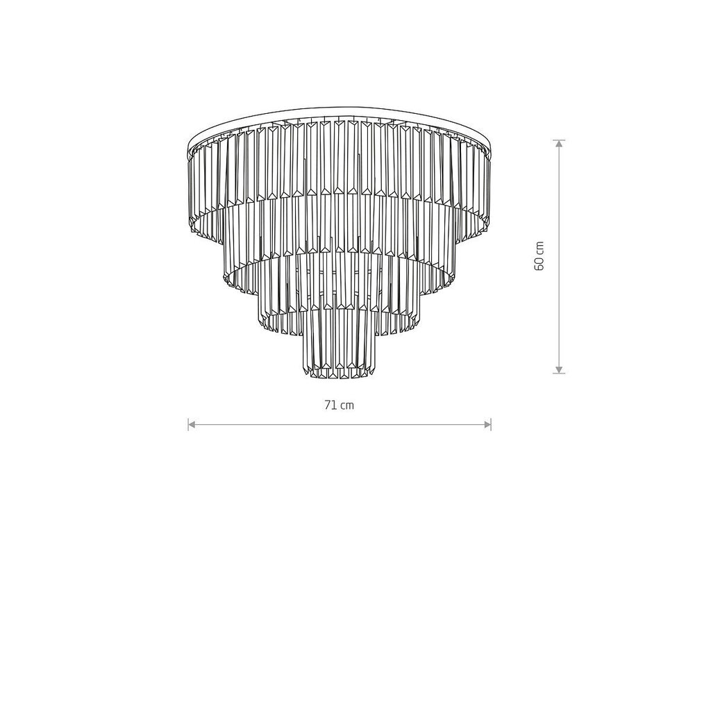 Griestu lampa Nowodvorski Cristal L 7631 cena un informācija | Griestu lampas | 220.lv