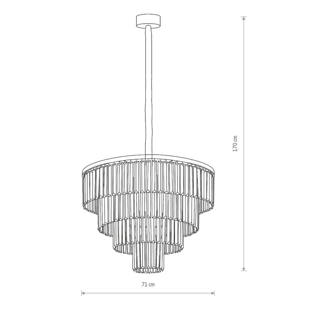 Piekaramā lampa Nowodvorski Cristal L 7614 цена и информация | Lustras | 220.lv