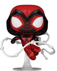 Funko POP Marvel Spiderman Miles Morales Crimson Cowl kostiumas cena un informācija | Datorspēļu suvenīri | 220.lv