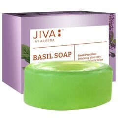 Ziepes ar baziliku Basil Soap Jiva Ayurveda, 100 g cena un informācija | Ziepes | 220.lv