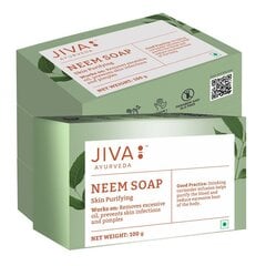 Ziepes problemātiskai ādai Neem Soap Jiva Ayurveda, 100 g cena un informācija | Ziepes | 220.lv