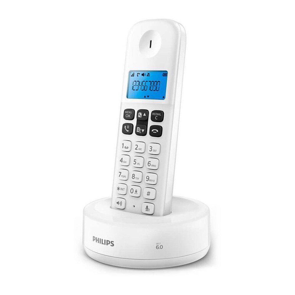 Philips D1611W, balts cena un informācija | Stacionārie telefoni | 220.lv