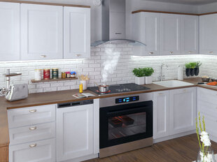 Кухонная вытяжка, 90 см., Inox Berdsen цена и информация | Вытяжки на кухню | 220.lv
