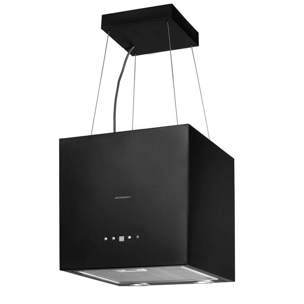Virtuves nosūcējs, pakarināms - 40 cm., Berdsen black coal + 2 filtri цена и информация | Tvaika nosūcēji | 220.lv