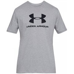 Vīriešu T-krekls Under Armour Sportstyle Logo SS 1329590 036, pelēks цена и информация | Мужские футболки | 220.lv