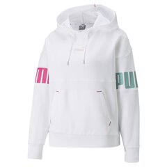 Sieviešu džemperis Puma Power Colorblock Hoodie TR balts 847125 02 cena un informācija | Jakas sievietēm | 220.lv