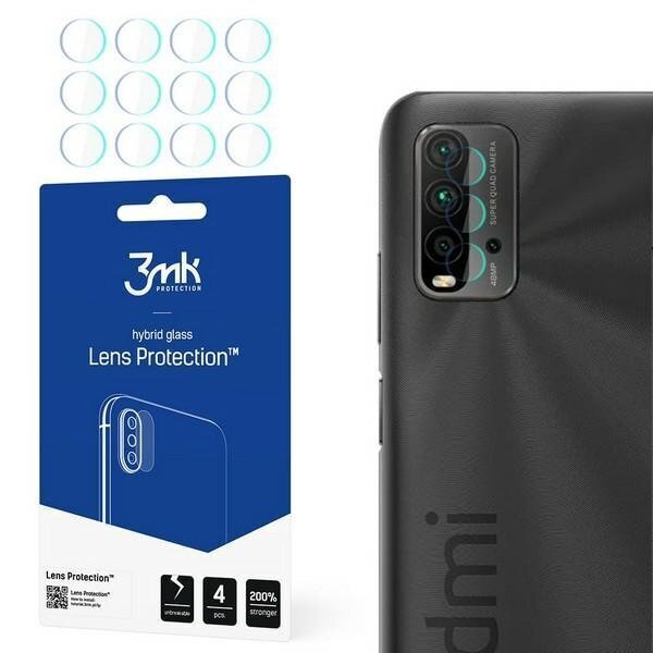 Kameras aizsargstikls 3MK Lens Protect Xiaomi Redmi 9T cena un informācija | Ekrāna aizsargstikli | 220.lv