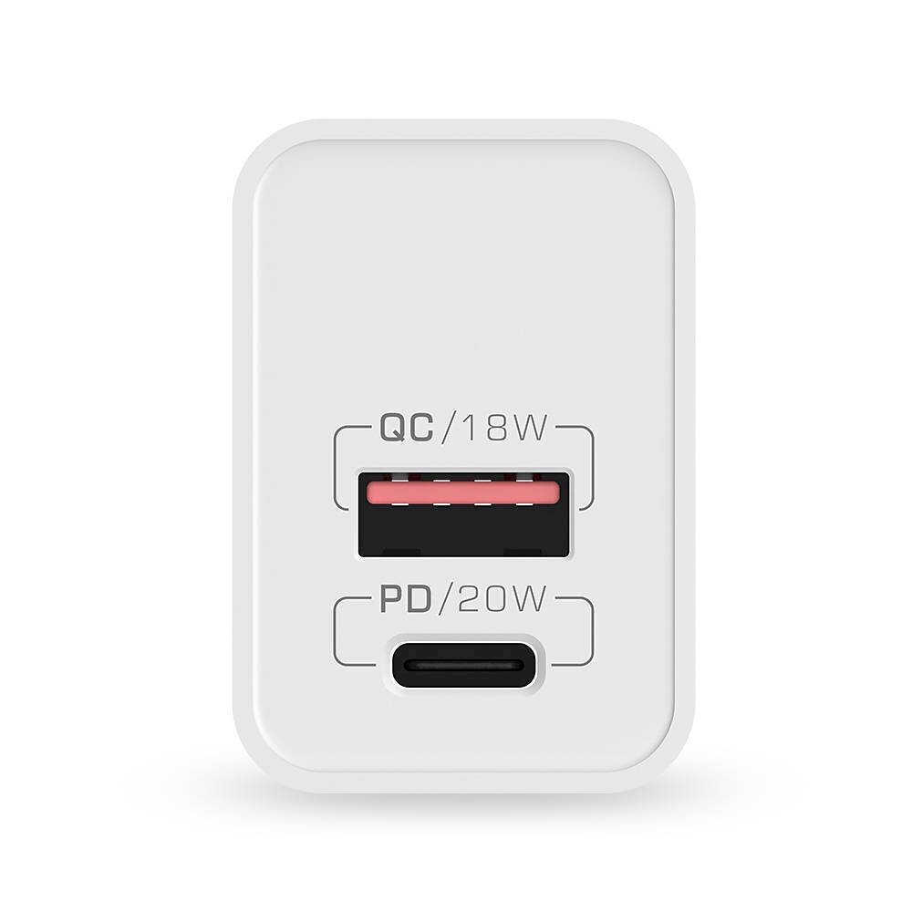 Wall Charger Blitzwolf BW-S20, USB, USB-C, 20W (white) cena un informācija | Lādētāji un adapteri | 220.lv