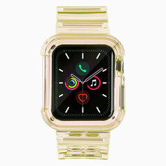 Сменный ремешок для Apple Watch 8/7/6/5/4/3/2/SE (45/44/42мм) Желтый цена и информация | Аксессуары для смарт-часов и браслетов | 220.lv
