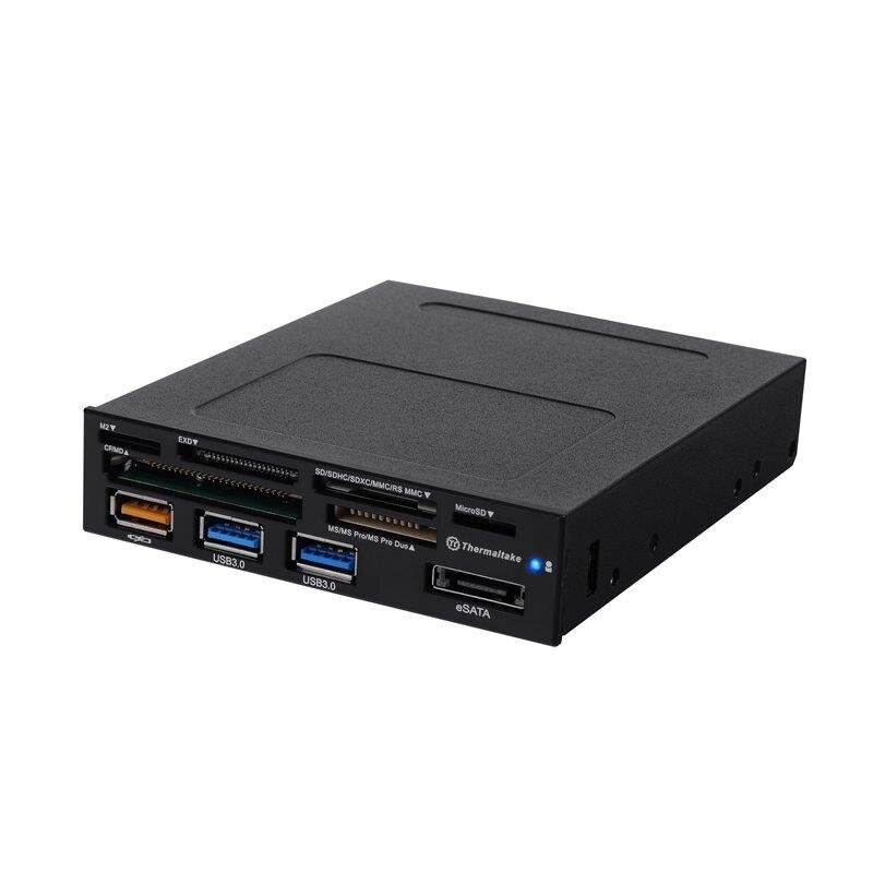 Thermaltake - ExtremeSpeed 3.0 Plus USB3.0 eSATA Vairāku karšu lasītājs HDD цена и информация | Adapteri un USB centrmezgli | 220.lv