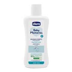 CHICCO mazgāšanas līdzeklis BABY MOMENTS PROTECTION, 200 ml цена и информация | Maudynių prekės | 220.lv