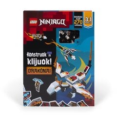 Книга с заданиями LEGO® NINJAGO «Собери и склей»: NINJAGO драконы цена и информация | Книги для подростков и молодежи | 220.lv