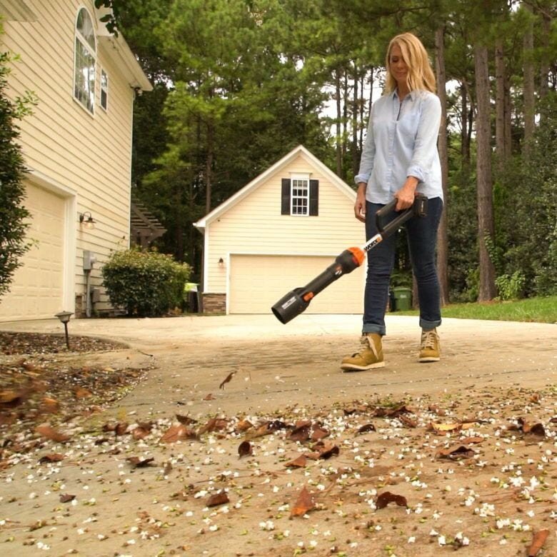 WORX WG543E.9 cordless leaf blower 209 km/h Black, Orange цена и информация | Lapu pūtēji, zaru smalcinātāji, slaucīšanas iekārtas | 220.lv