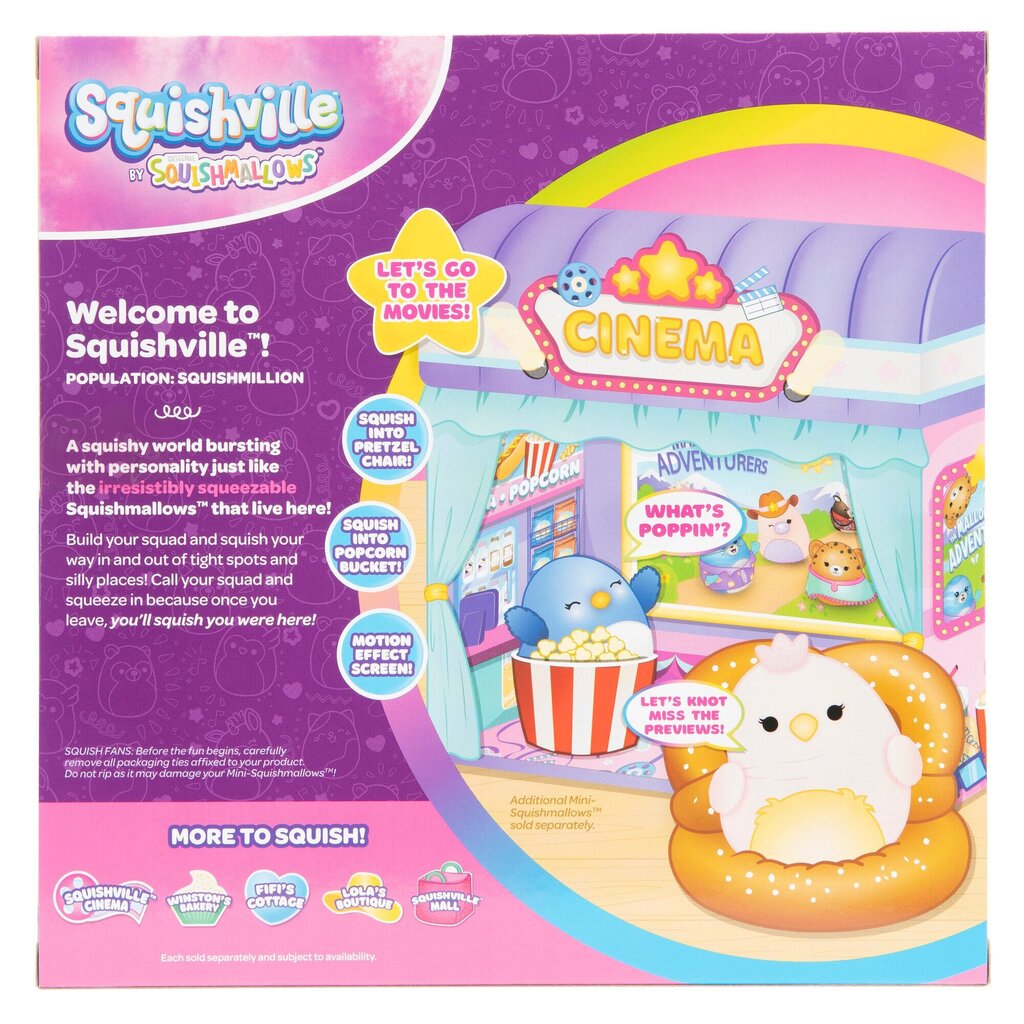 SQUISHMALLOWS Squishy Cinema liels komplekts цена и информация | Rotaļlietas meitenēm | 220.lv