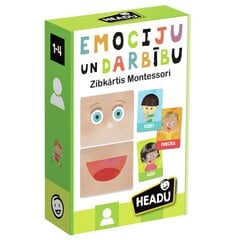 Kārtis „Emocijas un darbības“ Headu „Montessori“, LV цена и информация | Настольные игры, головоломки | 220.lv