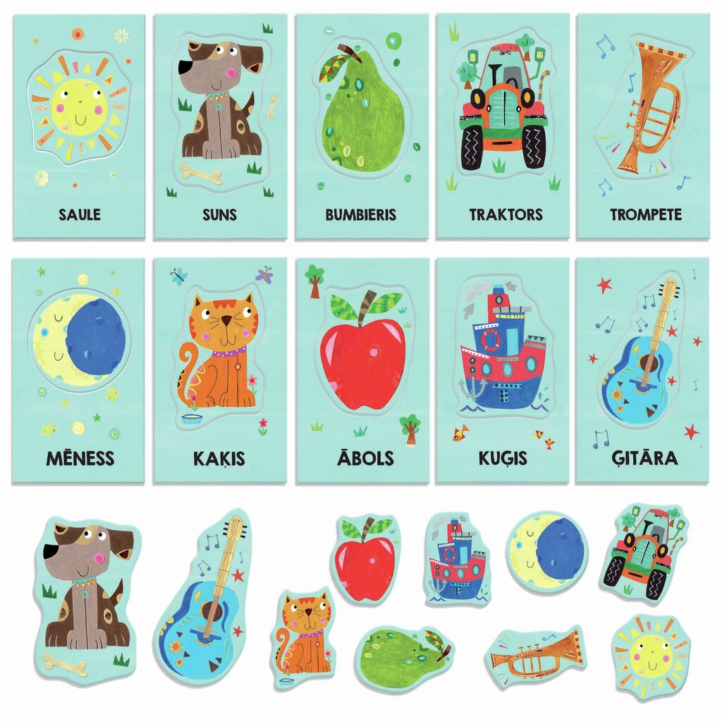 Izglītojošās kārtis Headu Montessori, LV цена и информация | Attīstošās rotaļlietas | 220.lv