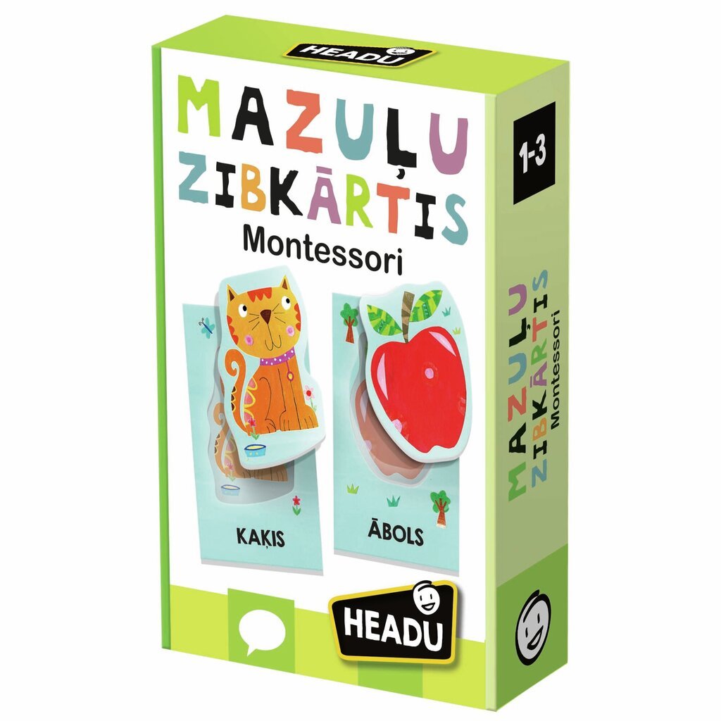 Izglītojošās kārtis Headu Montessori, LV цена и информация | Attīstošās rotaļlietas | 220.lv