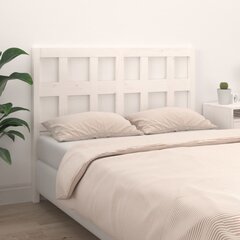 Изголовье кровати, 125,5x4x100 см, белое  цена и информация | Кровати | 220.lv