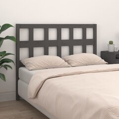 Изголовье кровати, 155,5x4x100 см, серое цена и информация | Кровати | 220.lv