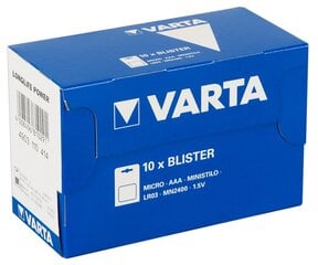 Baterijas Varta AAA, 10x4 цена и информация | Батарейки | 220.lv