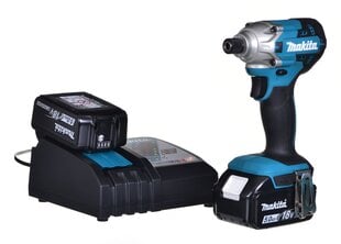 Makita Cordless Impact Driver 18V DTD156RTJ цена и информация | Механические инструменты | 220.lv