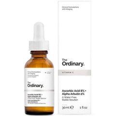 Serums sejai The Ordinary Ascorbic Acid 8% + Alpha Arbutin 2% цена и информация | Сыворотки для лица, масла | 220.lv