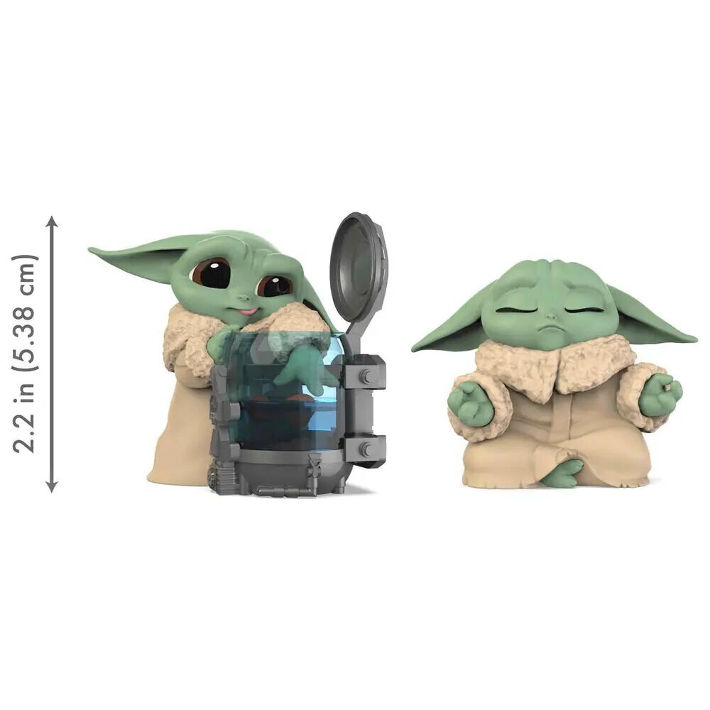 Star Wars The Mandalorian Yoda Laps figūriņu komplekts, 2 gab. цена и информация | Rotaļlietas zēniem | 220.lv