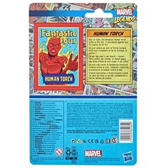 Ретро фигурка Человек-факел из Marvel «Фантастическая Четвёрка» (Fantastic Four), 9,5 см цена и информация | Игрушки для мальчиков | 220.lv