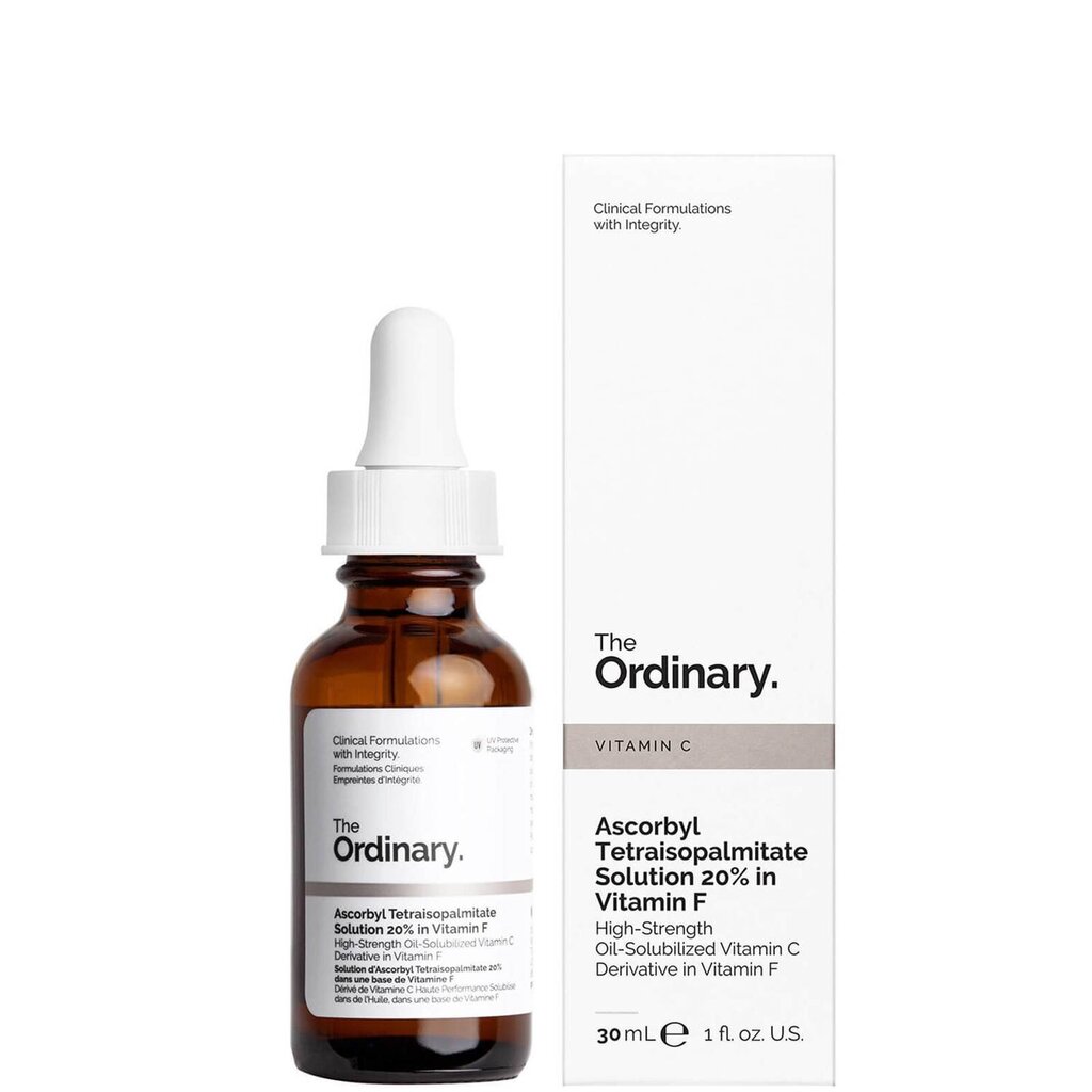 Sejas serums The Ordinary Ascorbyl Tetraisopalmitate Solution 20% in Vitamin F, 30 ml cena un informācija | Serumi sejai, eļļas | 220.lv