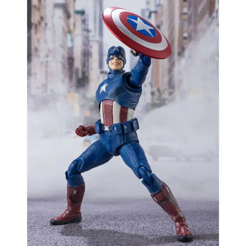 Marvel saliekamā rotaļu figūra 15 cm Captain America cena un informācija | Rotaļlietas zēniem | 220.lv