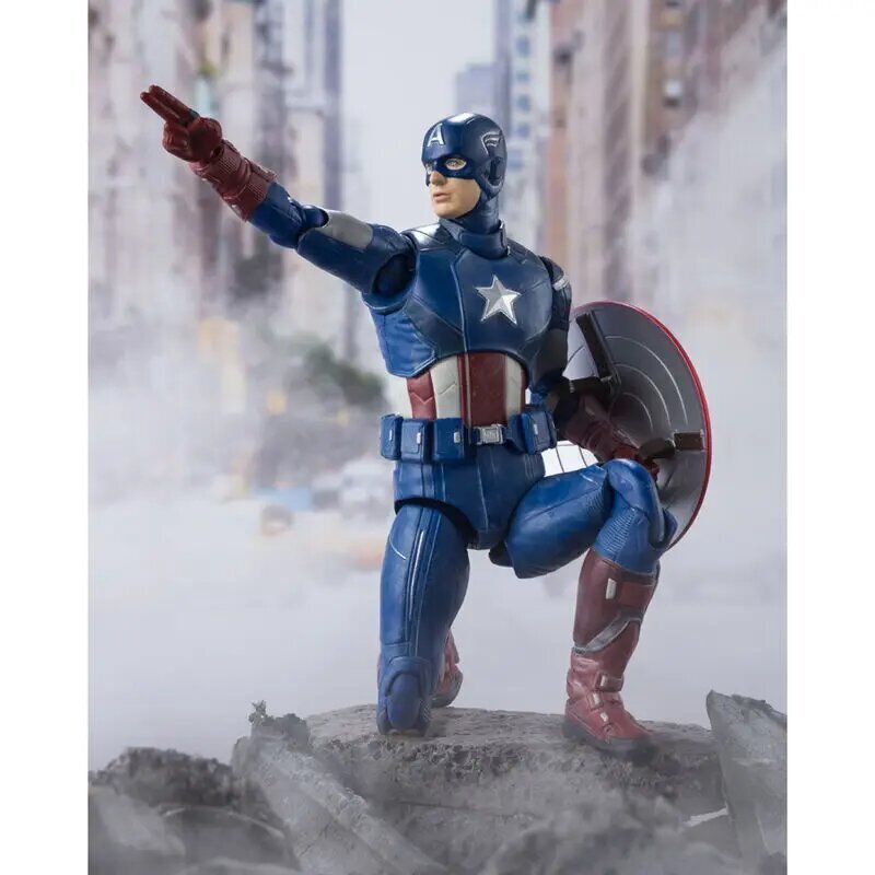 Marvel saliekamā rotaļu figūra 15 cm Captain America cena un informācija | Rotaļlietas zēniem | 220.lv