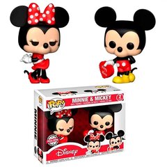 POP ekskluzīvs rotaļu figūru komplekts, 2 gab., Disney Valentīna diena Mikijs un Minnija cena un informācija | Rotaļlietas meitenēm | 220.lv