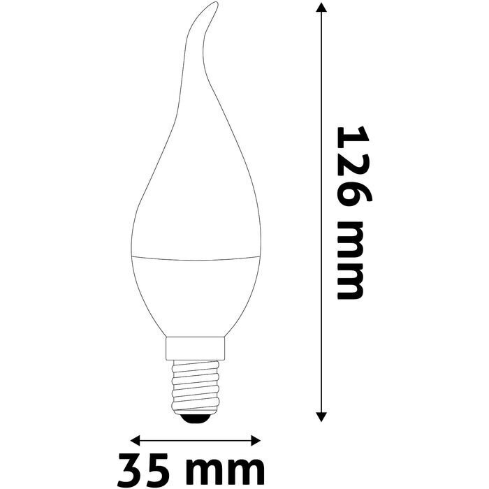 LED spuldze 6.5W E14 AVIDE svece цена и информация | Spuldzes | 220.lv