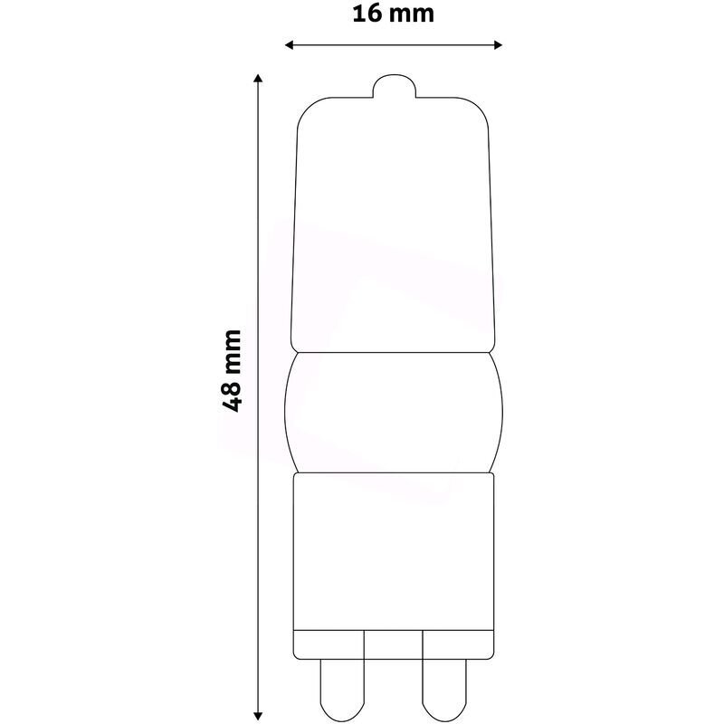 LED spuldze 2,5W G9 AVIDE cena un informācija | Spuldzes | 220.lv