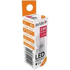 LED spuldze 2,5W G9 AVIDE цена и информация | Лампочки | 220.lv