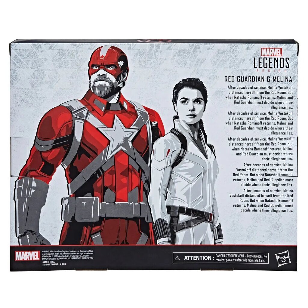 Marvel rotaļu figūriņu komplekts 2 gab. 15 cm Black Widow Red Guard and Melina cena un informācija | Rotaļlietas zēniem | 220.lv