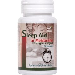 Uztura bagātinātājs AP Sleep Aid ar Melatonīnu veselīgam miegam kaps N30 cena un informācija | Uztura bagātinātāji, preparāti locītavām | 220.lv